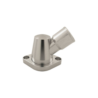 SBC BBC Clear Anodised Aluminium 45 Degree Swivel Neck Thermostat Housing 350 454