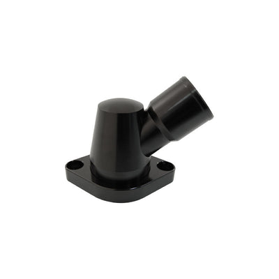SBC BBC Black Anodised Aluminium 45 Degree Swivel Neck Thermostat Housing 350 454