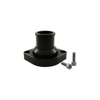 Cal Custom GM LS1 LS2 Swivel Neck Thermostat Housing Black Anodised Aluminium Straight Up