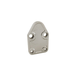 Fuel Pump Block Off Plate Small Block Chev Clear Anodised Billet Aluminium