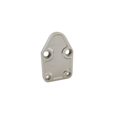 Fuel Pump Block Off Plate Small Block Chev Clear Anodised Billet Aluminium