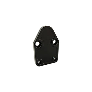 Fuel Pump Block off Plate Small Block CHEV Black Anodised Billet Aluminium