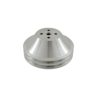 SB Chev Aluminium Water Pump Pulley 2 Groove suits Short Water Pump