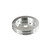 SB Chev Aluminium Crankshaft Pulley 2 Groove suits Short Water Pump