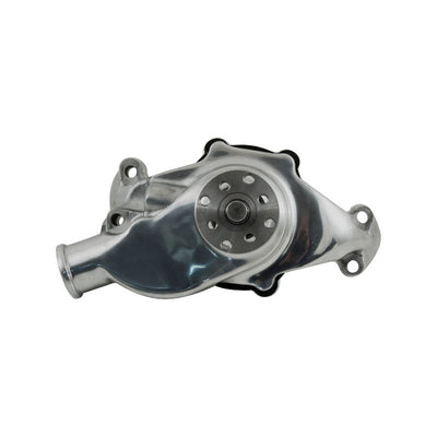 Cal Custom Small Block CHEV Short Water Pump Polished Aluminium