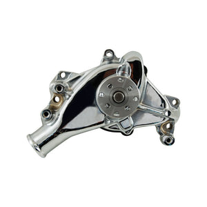 Cal Custom Small Block Chev Long Water Pump Chrome Aluminium