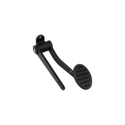 Cal Custom Oval Accelerator Pedal W/ 6 Rubber Inserts Black Billet Aluminium