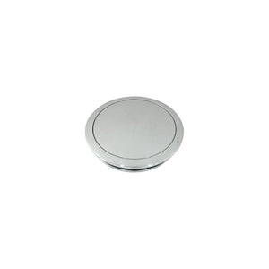 Cal Custom Polished Aluminium Small Smooth Style Horn Button Suits 9 Bolt Steering Wheels