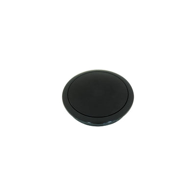 Cal Custom Black Anodised Aluminium Small Smooth Style Horn Button Suits 9 Bolt Steering Wheels