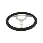 Cal Custom 14" Banjo Billet Aluminium 9 Bolt Steering Wheel Black Leather Full-Wrap