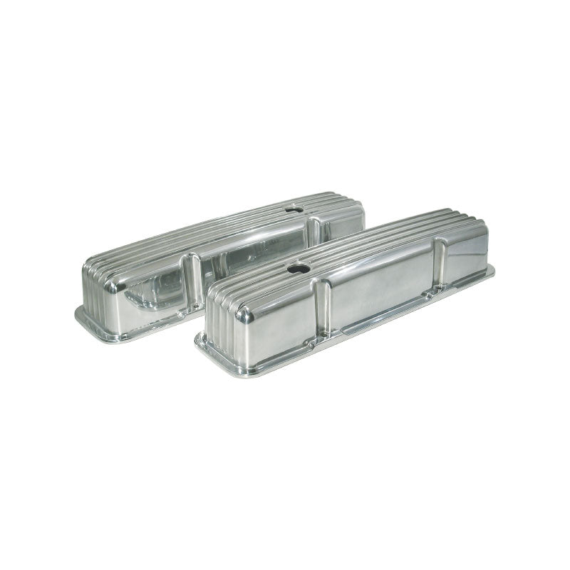 SB CHEV Finned Aluminium SBC Valve Covers Tall Cal Custom 283 327 350 383 400