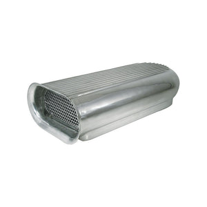 Polished Aluminium Hilborn Air Scoop, Suits Dual 4 BBL, Blower