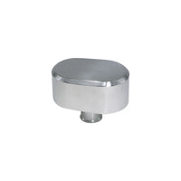 Cal Custom Polished Aluminium Oval Smooth Top Push-In Breather Cap, No PCV