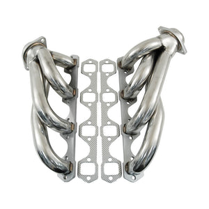 Cal Custom Small Block Ford Windsor 289-302-351 Rear Exit Shorty Headers Stainless Steel