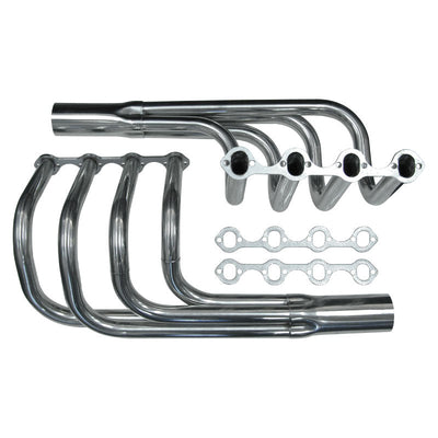 Cal Custom Ford Windsor 289-302-351 Classic Roadster Headers Stainless Steel