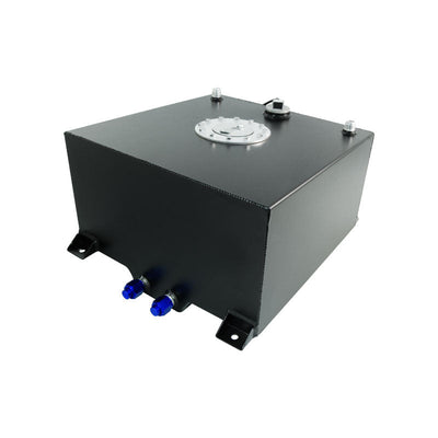 40 LITRE / 10 GALLON FUEL CELL BLACK POWDER COATED ALUMINIUM WITH SENDER & BILLET CAP