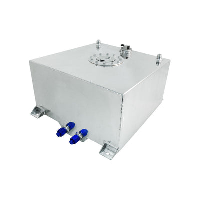 40 Litre / 10 Gallon Fuel Cell Polished Aluminium W/Sender & Billet Cap