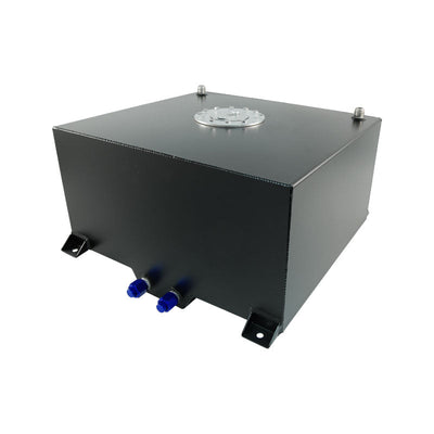 60 Litre / 15 Gallon Fuel Cell Black Powder Coated Aluminium with Billet Cap