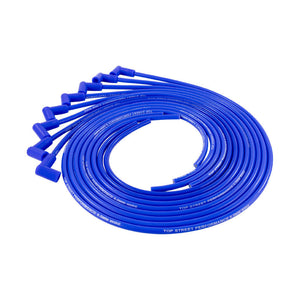 8.5mm Universal Ignition Wires/Leads With Right Angle/90° Plug Boots - Blue