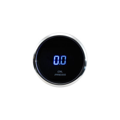 Depo Racing Oil Pressure Gauge 52mm Digital Polished Stainless Steel Bezel