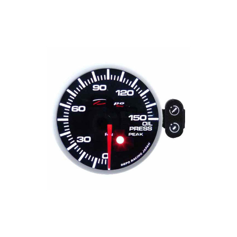 Depo Racing Oil Pressure Stepper Motor Electric Gauge 52mm, Drift, Race