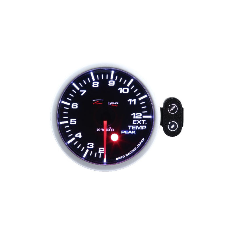 Depo Racing Exhaust Gas Temp Stepper Motor Gauge 52mm, Race, Drift