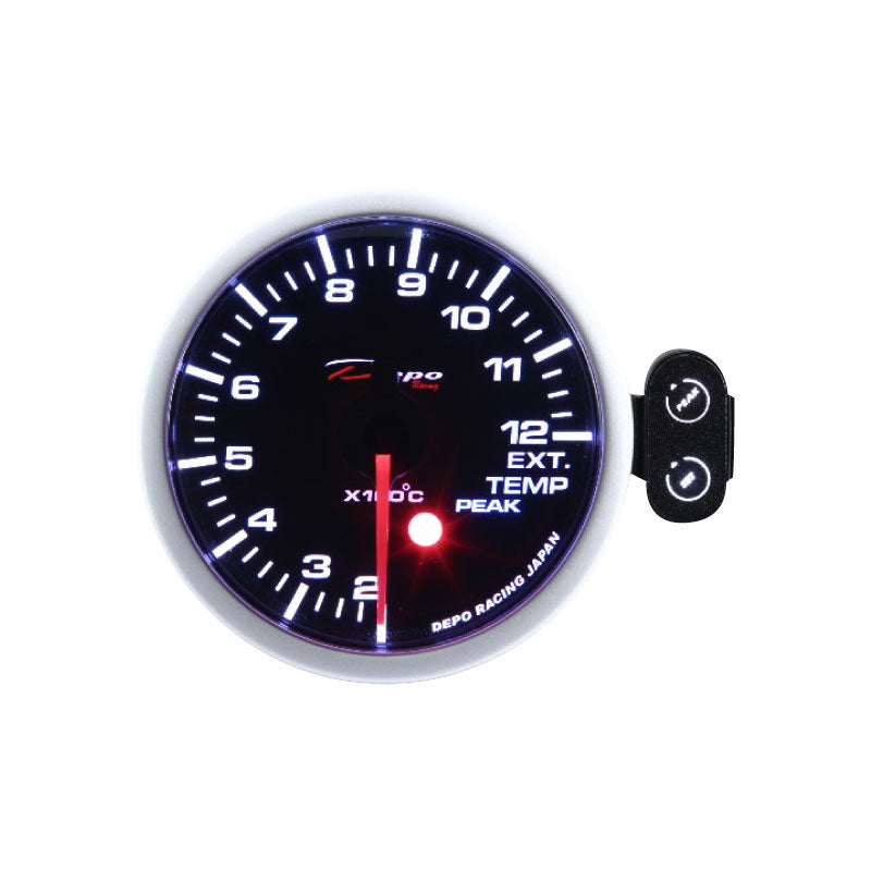 Depo Racing Exhaust Gas Temp Stepper Motor Gauge 60mm, Race, Drift, Performance