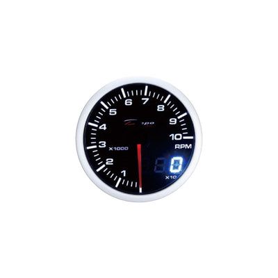 Depo Racing Tachometer Stepper Motor Gauge 52mm Dual View, Race, Drift