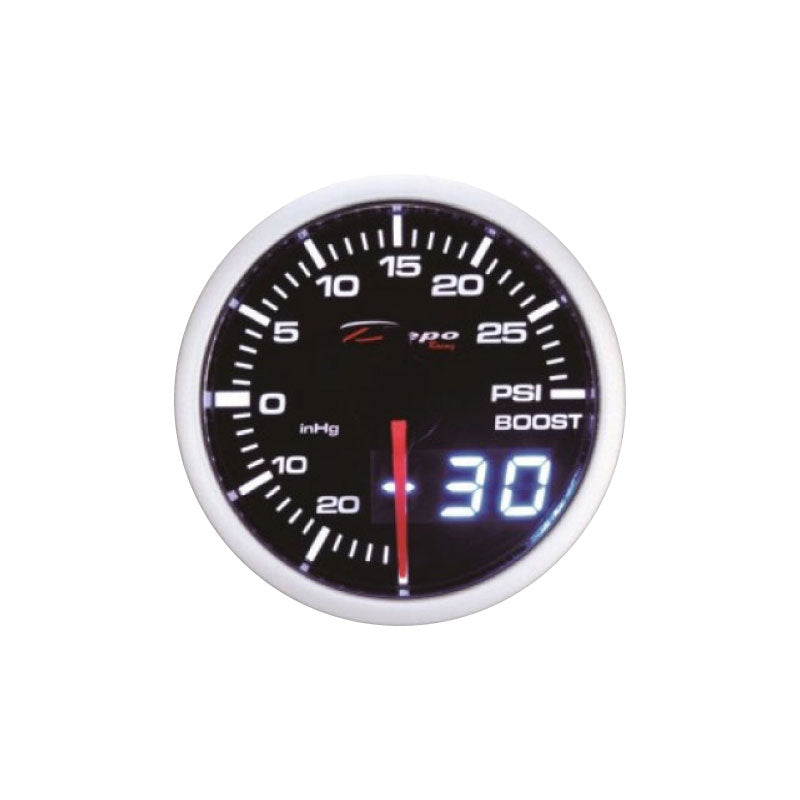 Depo Racing PSI Boost Stepper Motor Gauge 60mm Dual View