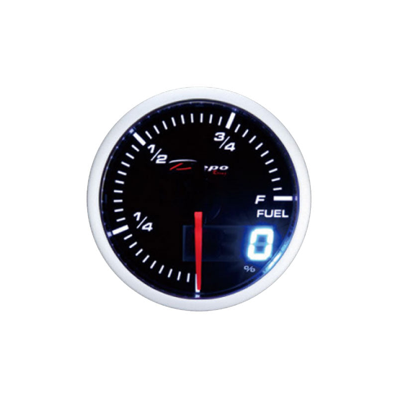Depo Racing Fuel Level Stepper Motor Gauge 60mm Dual View