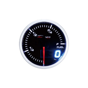 Depo Racing Fuel Level Stepper Motor Gauge 60mm Dual View
