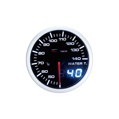 Depo Racing Water Temp Stepper Motor Gauge 60mm Dual View, Race, Drift