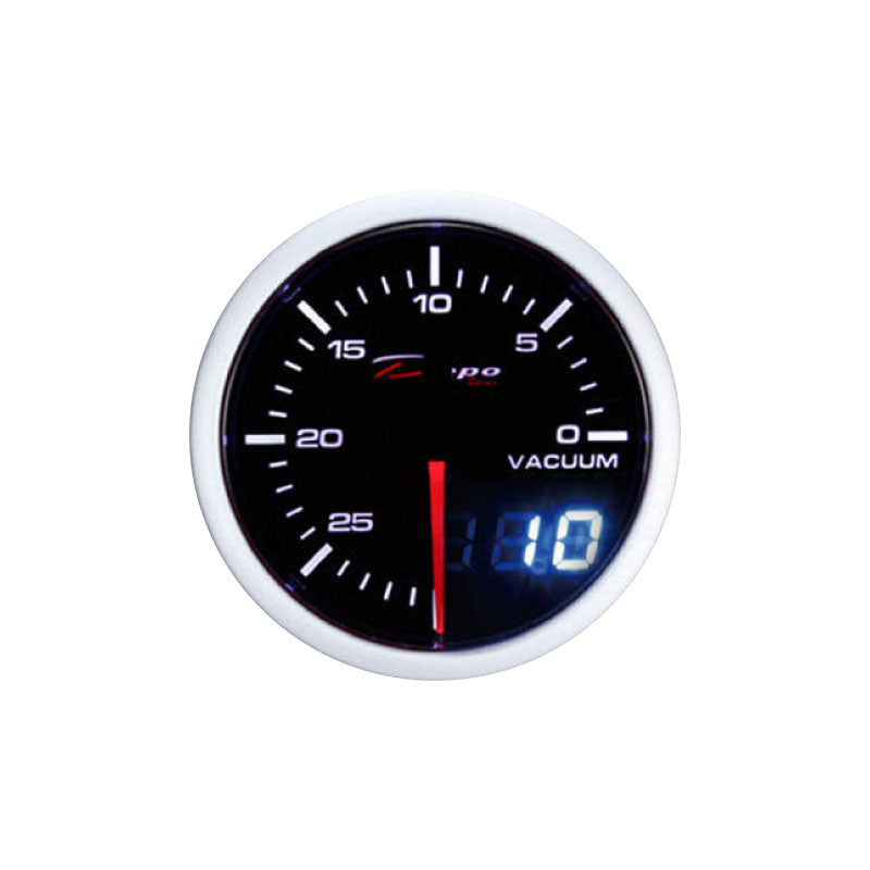 Depo Racing Vacuum Stepper Motor Gauge 60mm Dual View, Race, Drift, Performance