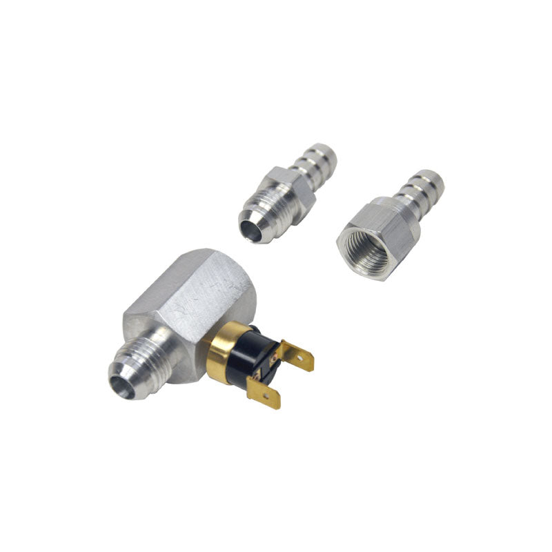 Derale 180°F In-Line Remote Cooler Fan Control Thermostat, -6AN 13021
