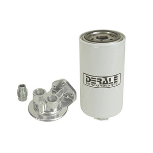 Derale Fuel Filter / Water Separator Kit Single Mount 1/2" NPT Ports Up 13072