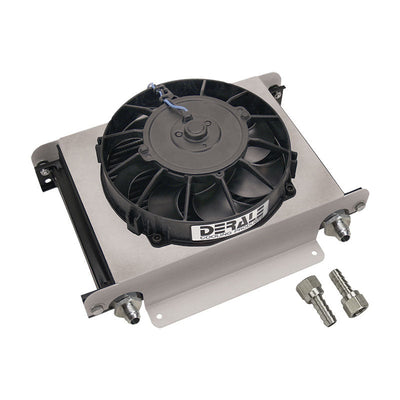 Derale 25 Row Hyper-Cool Stack Plate Remote Cooler With Fan 13760
