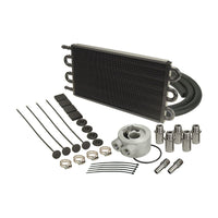 Derale 6 Pass Series 7000 Aluminium/Copper Universal Engine Oil Cooler Kit 15502