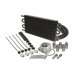Derale 6 Pass Series 7000 Aluminium/Copper Universal Engine Oil Cooler Kit 15502