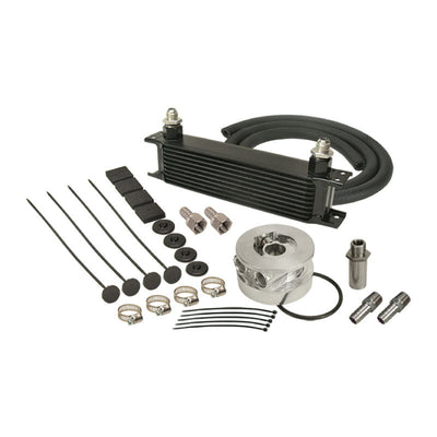 Derale 10 Row Series 10000 Stack Plate GM V8 Engine Oil Cooler Kit 15603