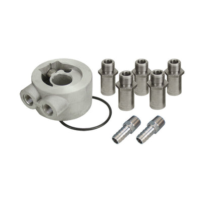 Derale Universal Thermostatic Sandwich Adaptor Kit 3/8" NPT Ports 15702