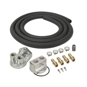 Derale Engine Oil Filter Relocation Kit ½" NPT Ports 3/4"-16 Engine Thread 15715