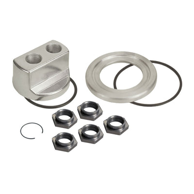 Derale Standard Universal Engine Spin On Adapter with 1/2'' NPT Ports 15747