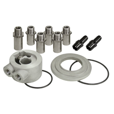 Derale Universal Thermostatic Sandwich Adaptor Kit 3/8" NPT Ports 15782