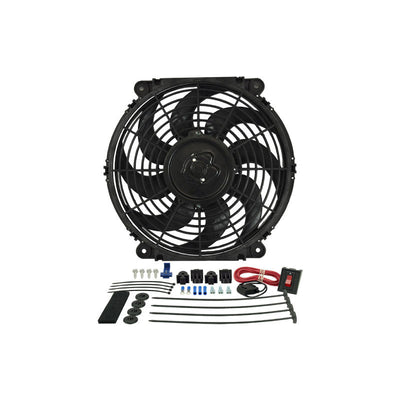 Derale 12" Tornado Electric Puller Fan With Premium Mounting Kit 16512