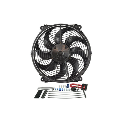 Derale 14" Tornado Electric Puller Fan With Premium Mounting Kit 16514