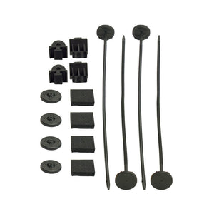 Derale Electric Fan Mounting Kit Plastic Rods Clips and Mounting Feet 16744