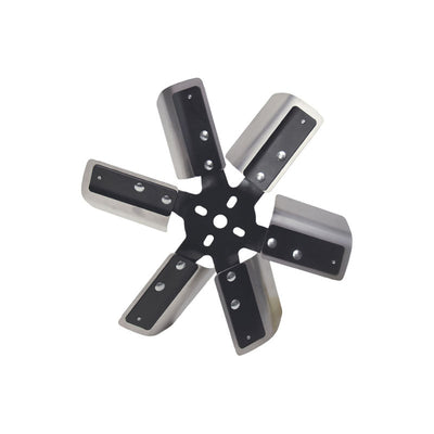 Derale 13" Flex Fan Heavy Duty Stainless Steel Standard Rotation Black Hub 17013