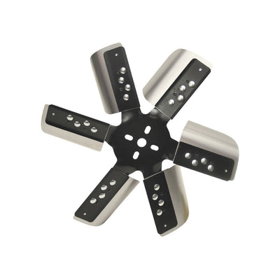 Derale 15" Flex Fan Heavy Duty Stainless Steel Standard Rotation Black Hub 17015