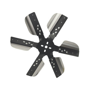Derale 17" Flex Fan Heavy Duty Stainless Steel Standard Rotation Black Hub 17017
