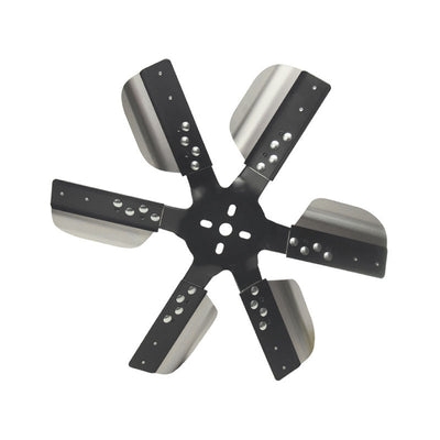 Derale 17" Flex Fan Heavy Duty Stainless Steel Standard Rotation Black Hub 17017